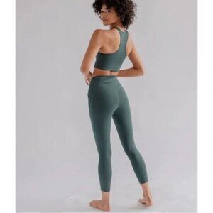 girlfriend collective Forest Green High-Rise 7/8 Leggings